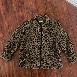 Leopard print Madewell jacket. Rare find.